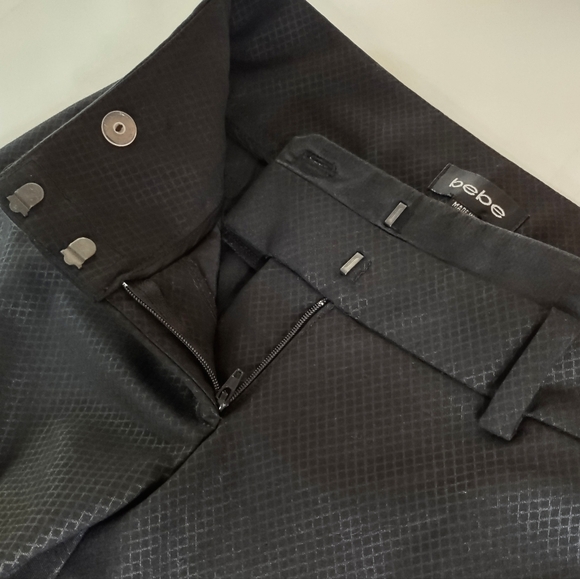 bebe Low Waist Black Dress Pants Flare Leg - Picture 5 of 8